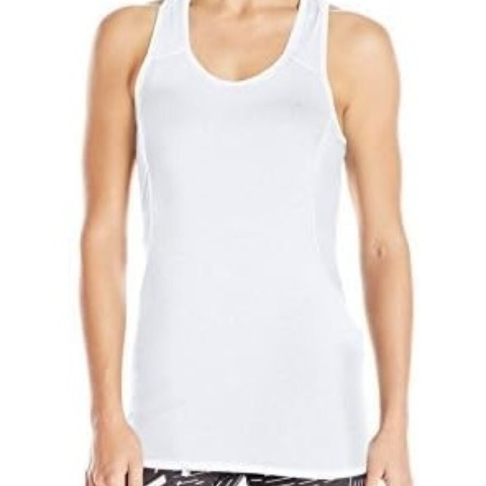 NWT HEAD Sz L Large Diamond Mesh Singlet Stark White Tank Top Yoga Racerback NEW